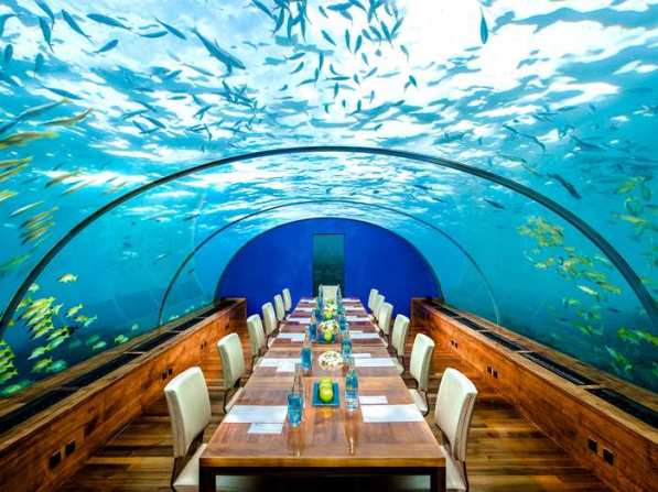 Ithaa undersea restaurant as a meeting venue